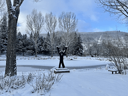 Yampa River Botanical Gardens in winter