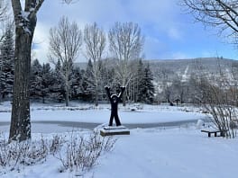 Yampa River Botanical Gardens in winter