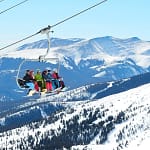 on the chairlift at Breckenridge Ski Resort
