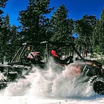 RZR in winter in Estes Park