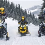 winter snowmobiling in Breckenridge Colorado