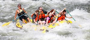Family white water rafting in Glenwood Springs