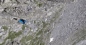 Ascending Notchtop Mountain in Rocky Mountain National Park