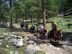 trail ride in RMNP
