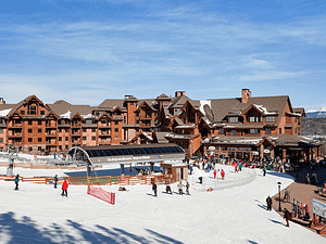 ski in ski out access at the Grand Lodge at Peak 7 in Breckenridge Colorado