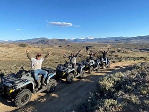 Group on a guided ATV Tour
