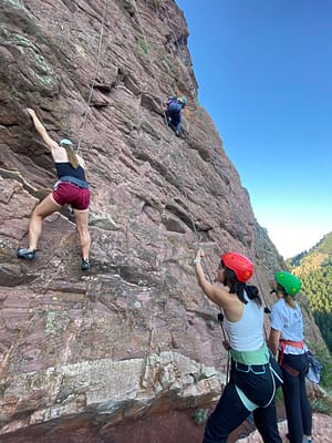 Climbing on Flagstaff Mountain