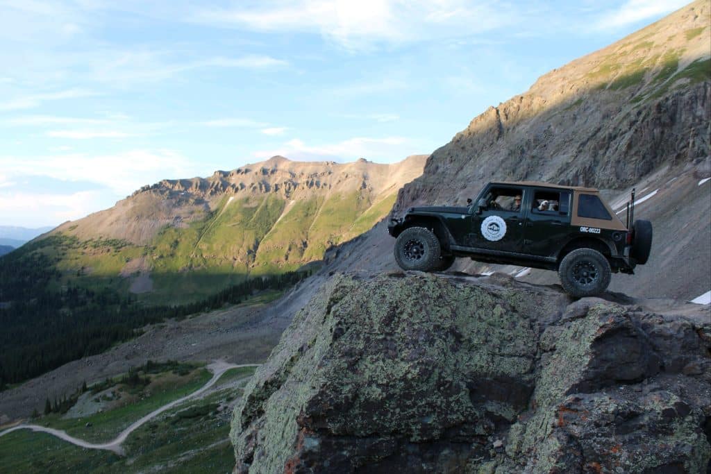 jeep on pass in ouray colorado