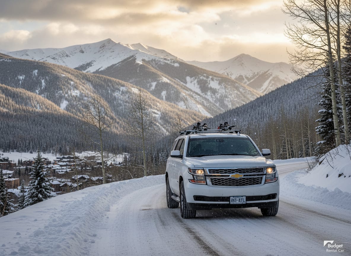 car driving in aspen colorado