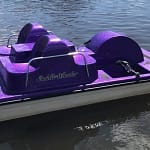 paddle boating on Lake Estes