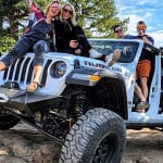 girls enjoying a jeep rental in Estes Park