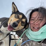 dog and girl at Grizzle T