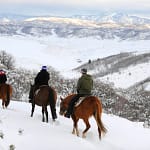 winter horseback riding