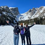 winter hiking in Rocky Mountain National Park