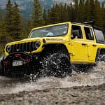 yellow jeep in Estes Park