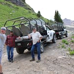 people enjoying Jeep tour in Ouray Colorado