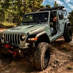 green jeep in Estes Park
