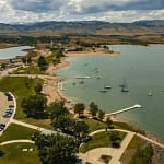 aerial view of the Boulder Reservoir