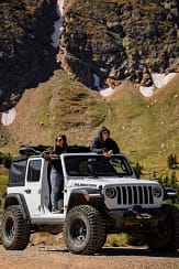 jeep in the mountains of Estes Park