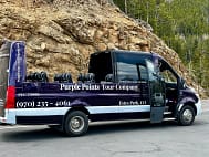 Purple Points Tour Company open air van