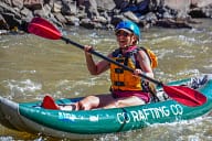 woman kayaking on the colorado river