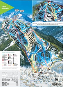 Aspen Mountain Trail Map Aspen Mountain Trail Map