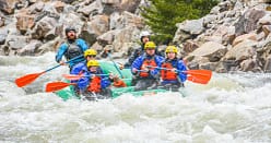 Colorado rafting company on Clear Creek Class III–IV rapids