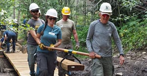 trail work with the Friends of Dillon Ranger District volunteers