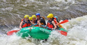 white water rafting on clear creek