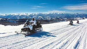 Snowmobile in Summit County