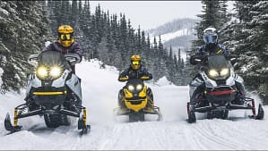 winter snowmobiling in Breckenridge Colorado