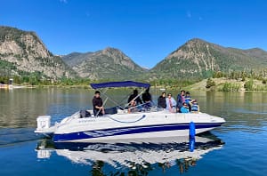 boating on Lake Dillon