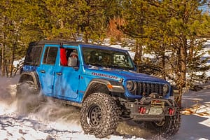 Jeep in winter