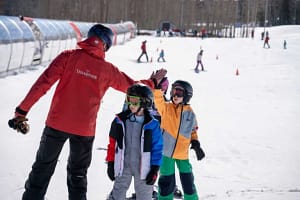 Kids learning to ski in Telluride Colorado
