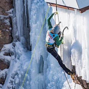 Ice climbing in Boulder