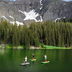 standup paddleboarders